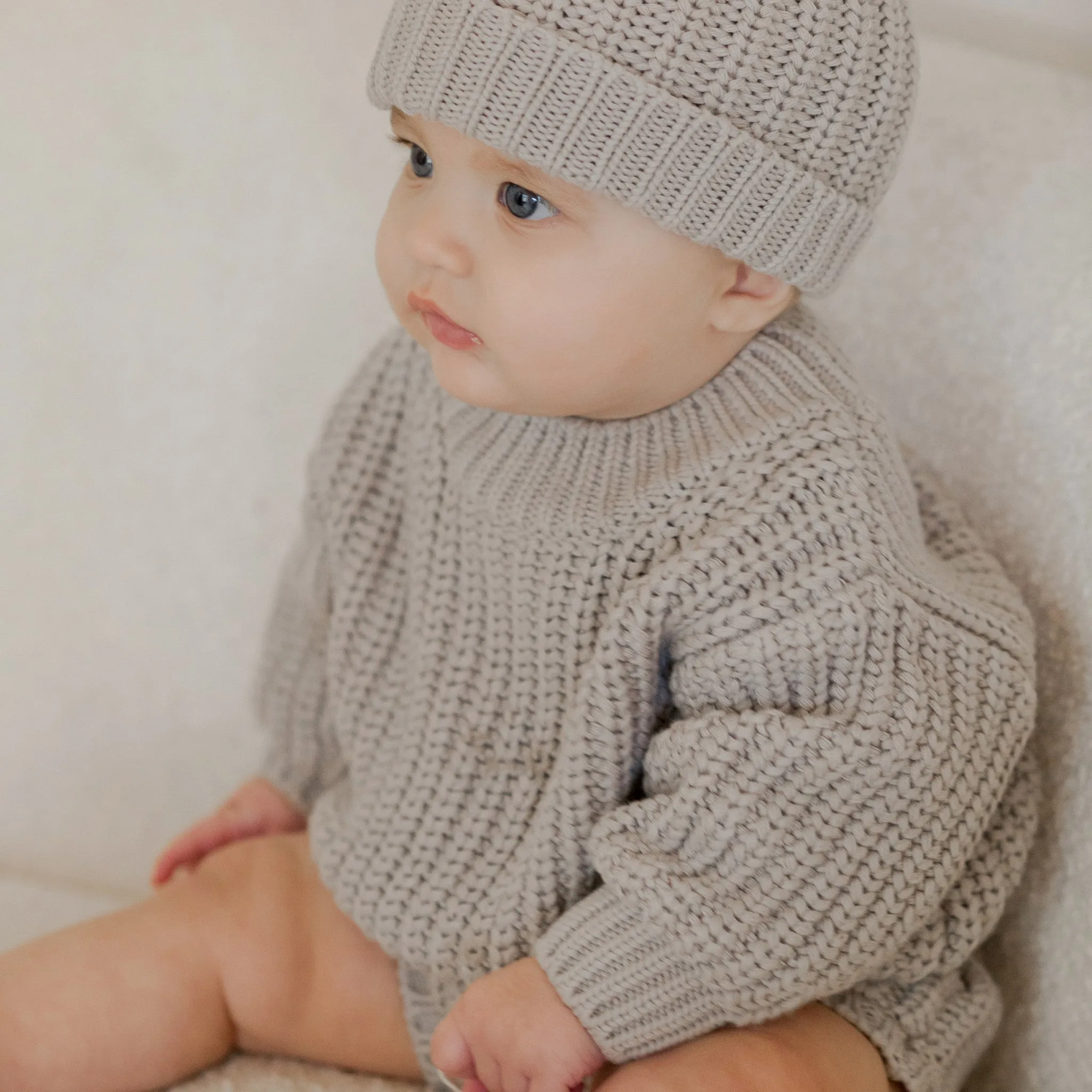 Chunky Knit Sweater - Fog