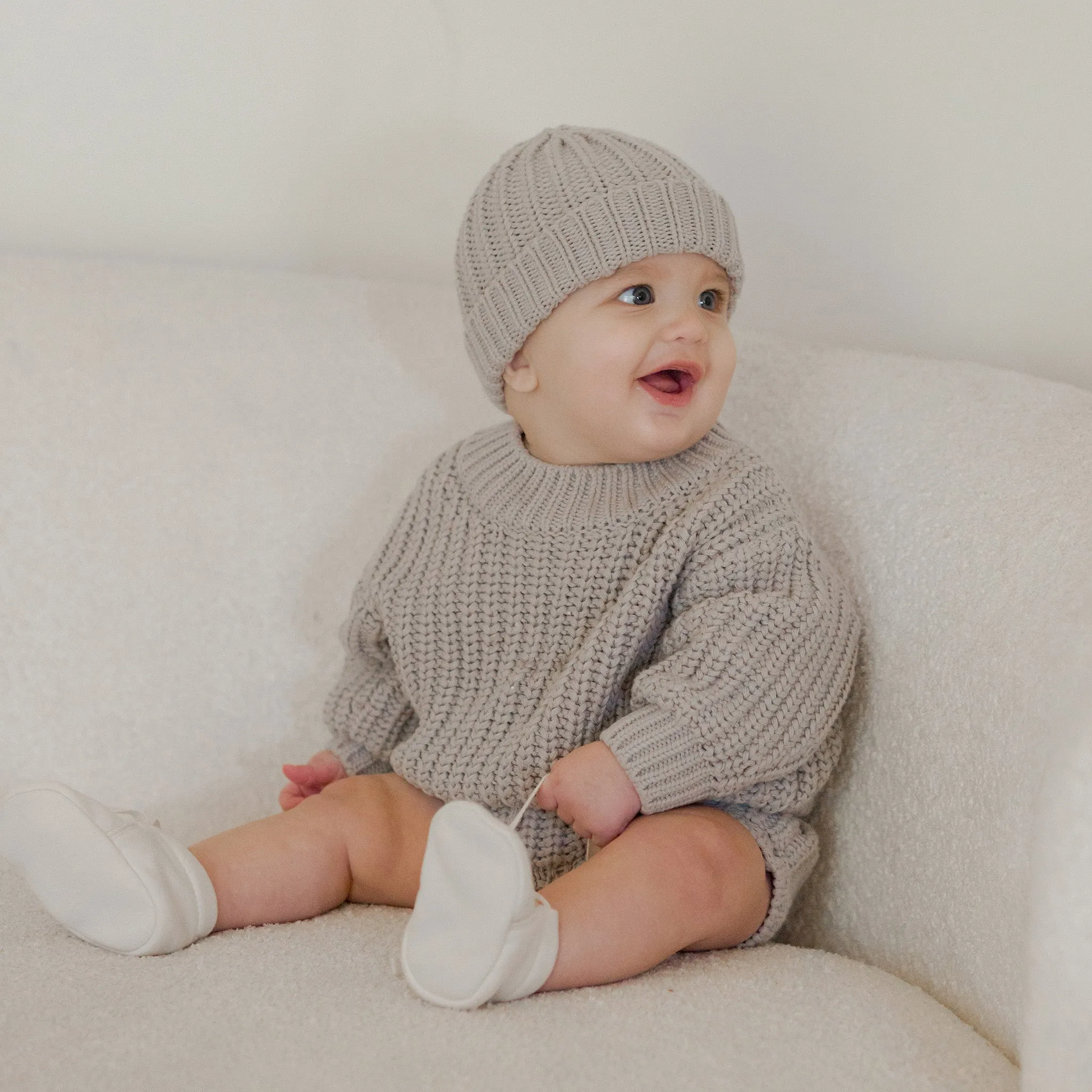 Chunky Knit Sweater - Fog