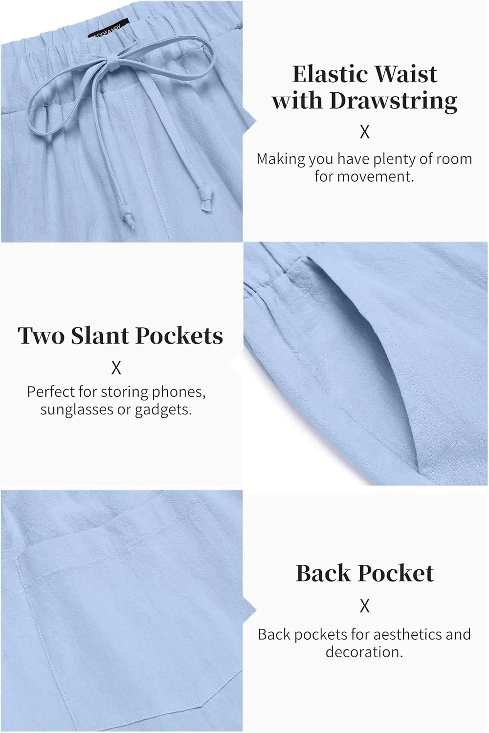 COOFANDY Men's 2 Pieces Cotton Linen Set Long Sleeve Henley Shirts Casual Beach Pants With Pockets Summer Yoga Outfits