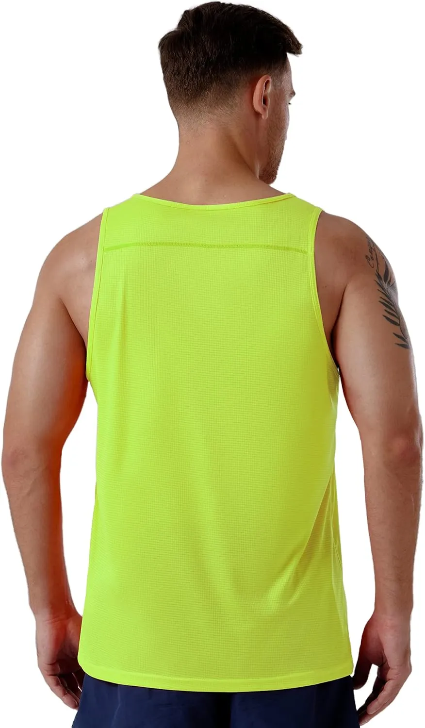 CQC Men's Sleeveless Shirts Gym Workout Running Quick Dry Tank Top Beach Swim Muscle Athletic Shirt