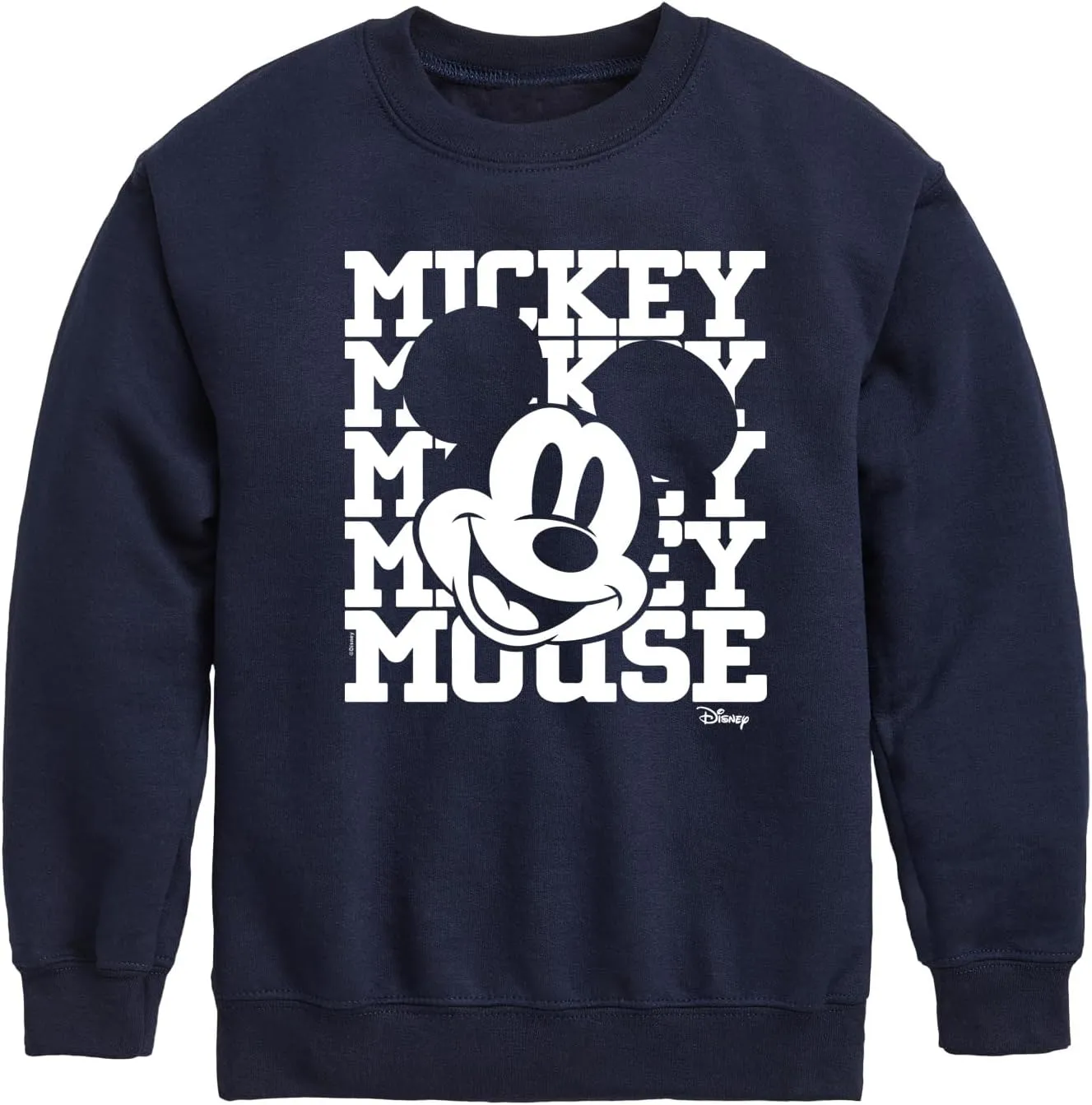 Disney Mickey, Mickey, Mickey Mouse - Youth Crewneck Fleece Sweatshirt