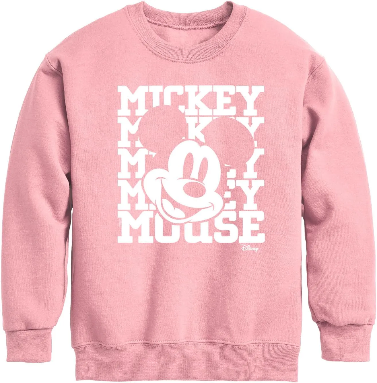 Disney Mickey, Mickey, Mickey Mouse - Youth Crewneck Fleece Sweatshirt