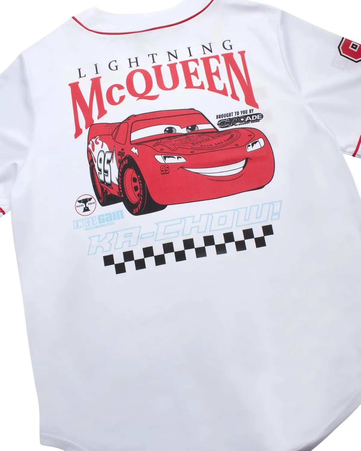 Disney Womens Baseball Jersey - Mickey Mouse Lightning McQueen Marie, Lilo and Stitch Womens Baseball Shirt (Sizes: S-XL)