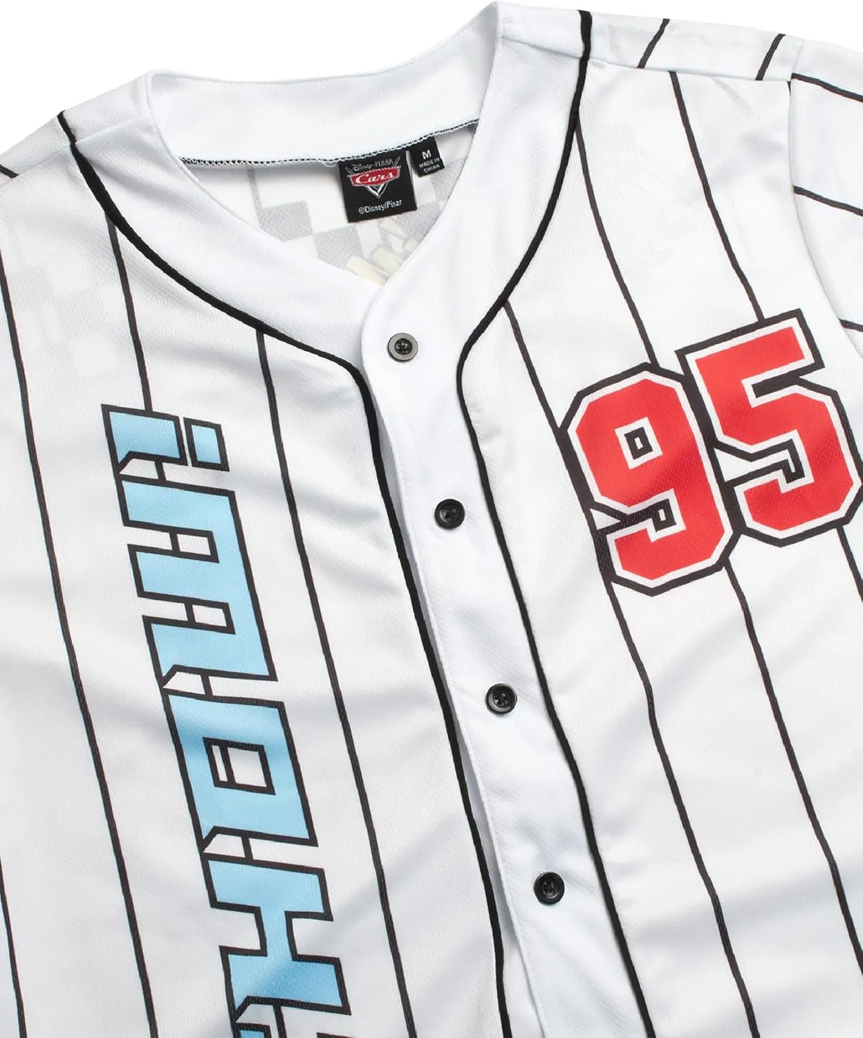 Disney Womens Baseball Jersey - Mickey Mouse Lightning McQueen Marie, Lilo and Stitch Womens Baseball Shirt (Sizes: S-XL)