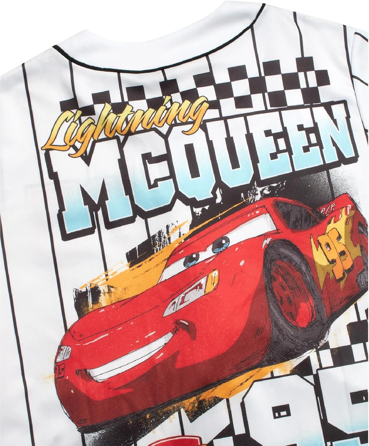 Disney Womens Baseball Jersey - Mickey Mouse Lightning McQueen Marie, Lilo and Stitch Womens Baseball Shirt (Sizes: S-XL)