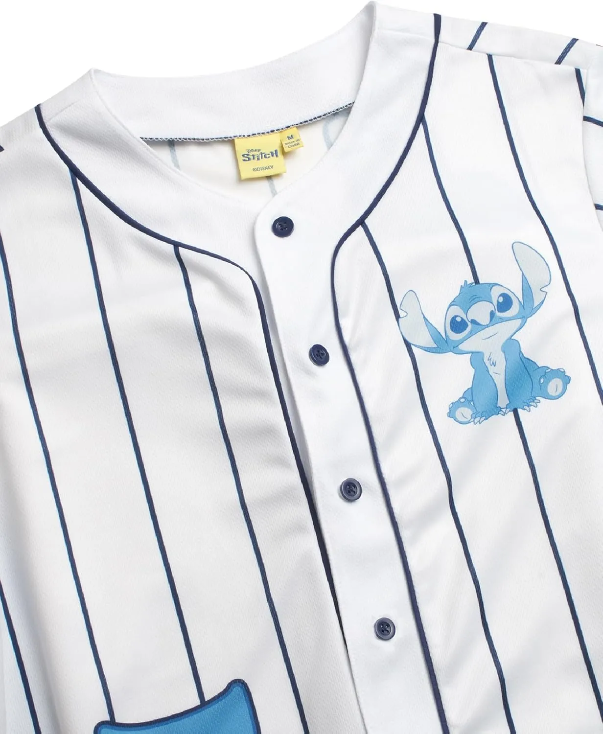 Disney Womens Baseball Jersey - Mickey Mouse Lightning McQueen Marie, Lilo and Stitch Womens Baseball Shirt (Sizes: S-XL)
