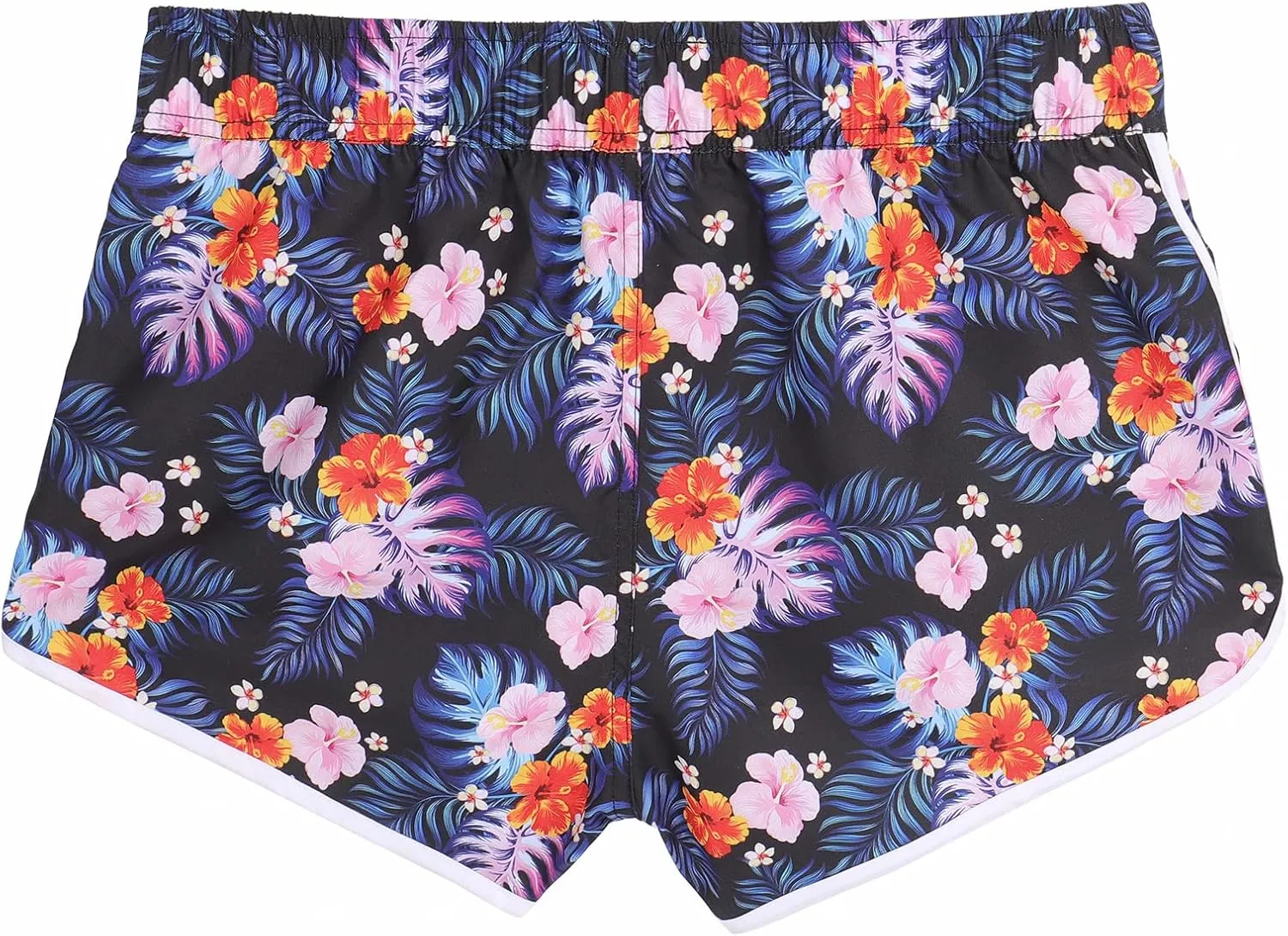 ESTAMICO Women Board Shorts with Liner Quick Dry UPF 50  Drawstring Floral Print Swim Trunk with Pockets