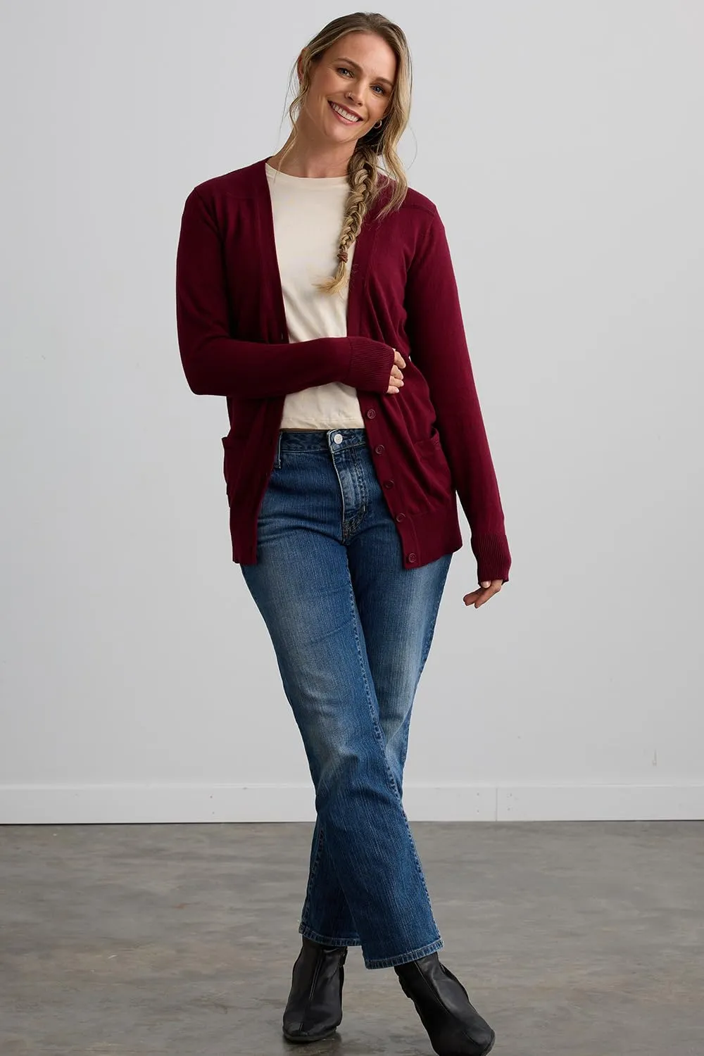 Fair Trade Organic Boyfriend Cardigan