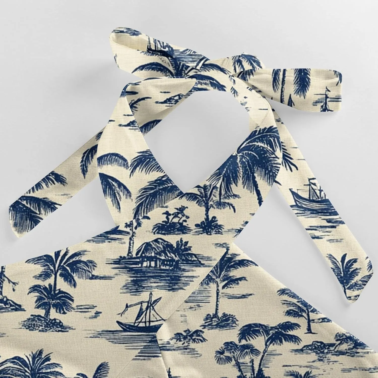 Family Matching Hawaiian Outfits, Dad and Son Beach Vacation Polo Button Down Shirts Mommy Daughter Dress