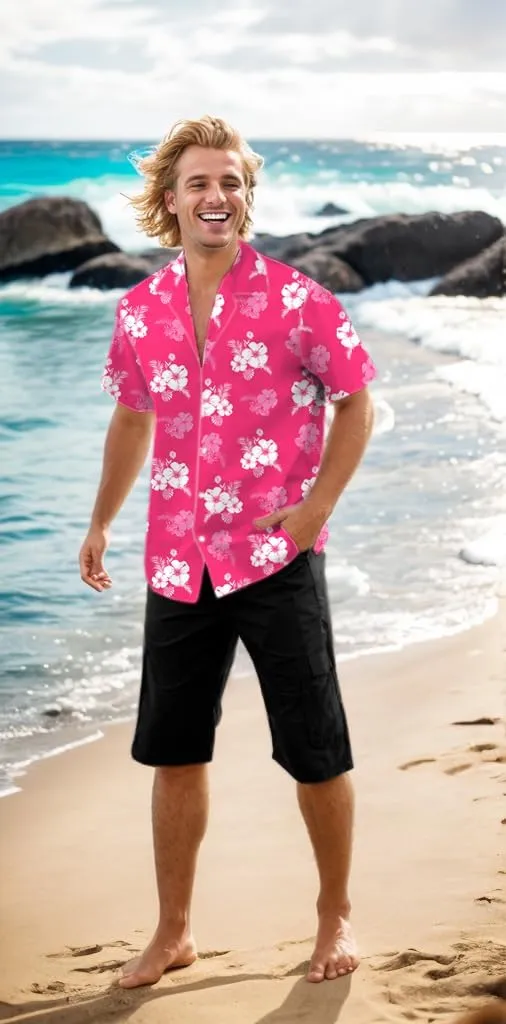 Family Matching Hawaiian Outfits, Dad and Son Beach Vacation Shirts Mommy Daughter Dress, 2T - X-Large