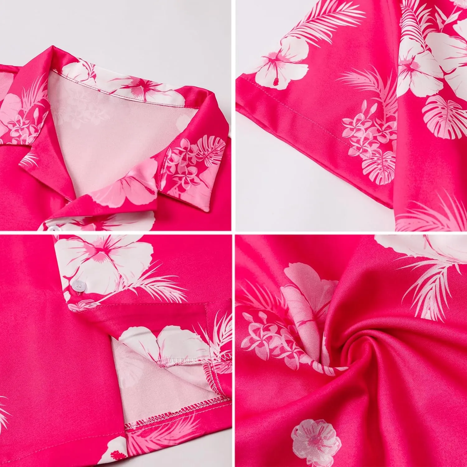 Family Matching Hawaiian Outfits, Dad and Son Beach Vacation Shirts Mommy Daughter Dress, 2T - X-Large