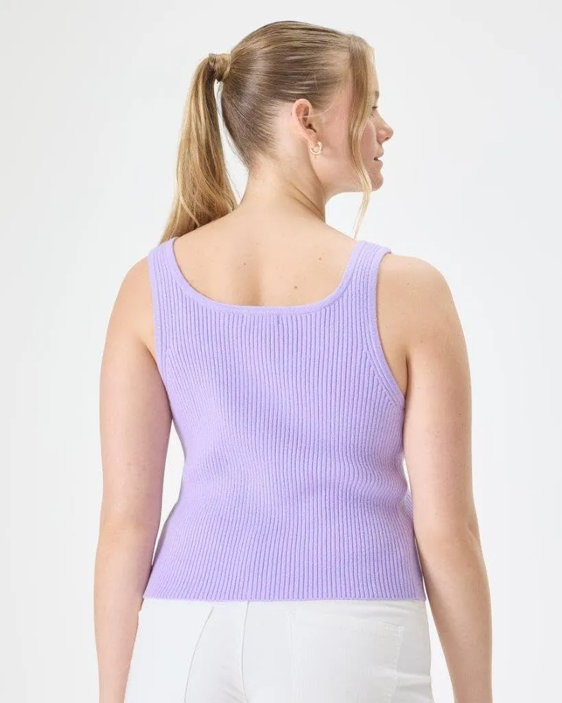 Florence By Mills Women's Bright Side Peek-a-Boo Button Up Tank