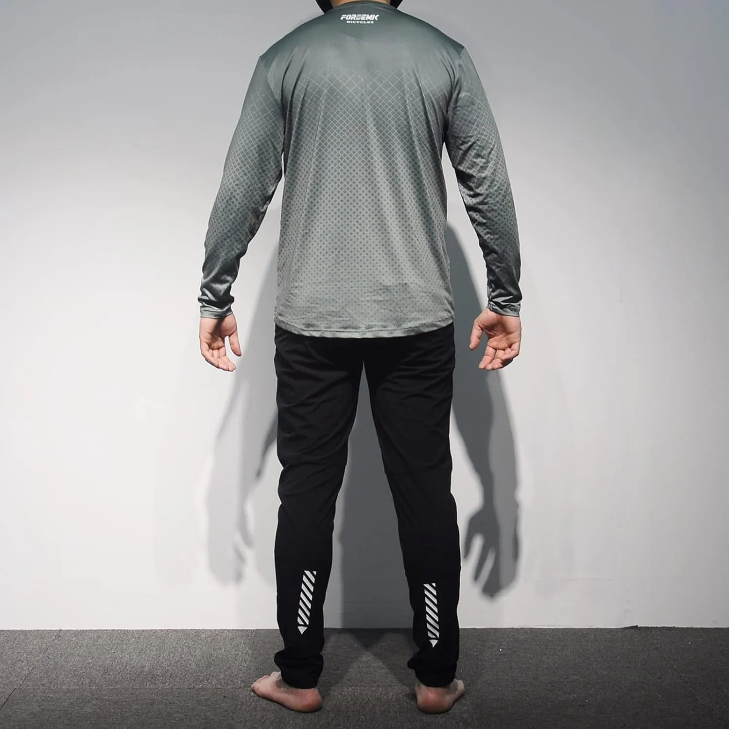 FORBEMK Men's Bike Shirts Long Sleeve Quick Dry&Moisture-Wicking Running Hiking Cycling Jerseys Long Sleeve Bicycle Shirt