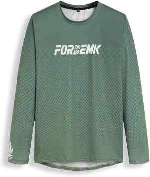 FORBEMK Men's Bike Shirts Long Sleeve Quick Dry&Moisture-Wicking Running Hiking Cycling Jerseys Long Sleeve Bicycle Shirt