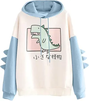 Fronage Teen Girls Hooded Sweatshirt Womens Long Sleeve Cute Hoodies Pullover Tops