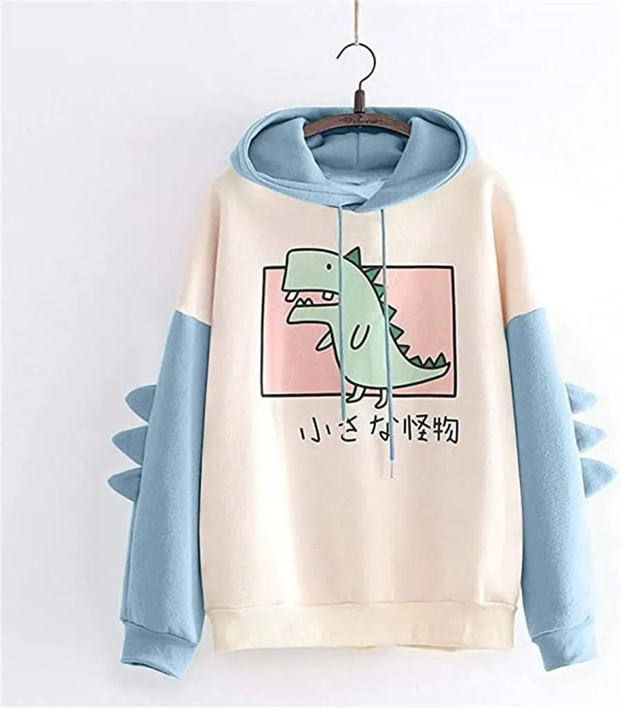 Fronage Teen Girls Hooded Sweatshirt Womens Long Sleeve Cute Hoodies Pullover Tops