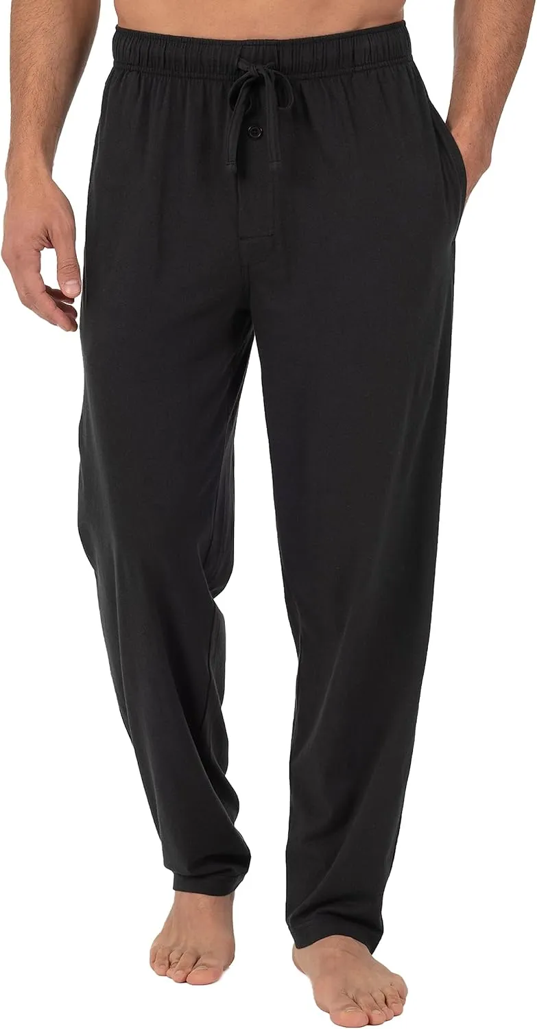 Fruit of the Loom Men's Extended Sizes Jersey Knit Sleep Pajama Lounge Pant (1 & 2 Packs)