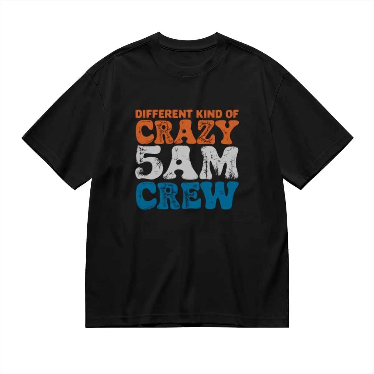Funny Workout Squad 5 AM Crew Funny Gym Saying Graphic Unisex T-Shirt for Men or Women Dad Mom