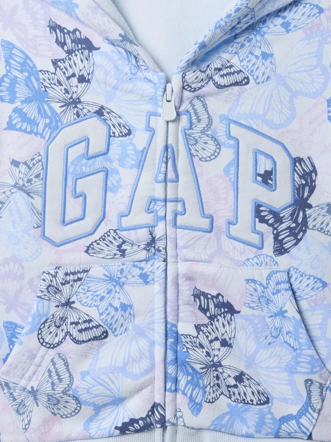 GAP Baby Girls Logo Full Zip Hoodie Hooded Sweatshirt