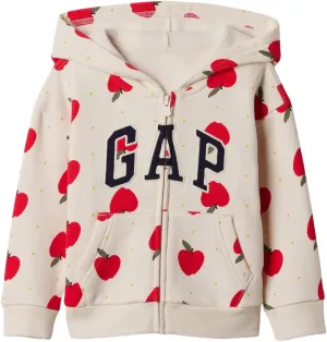 GAP Baby Girls Logo Full Zip Hoodie Hooded Sweatshirt