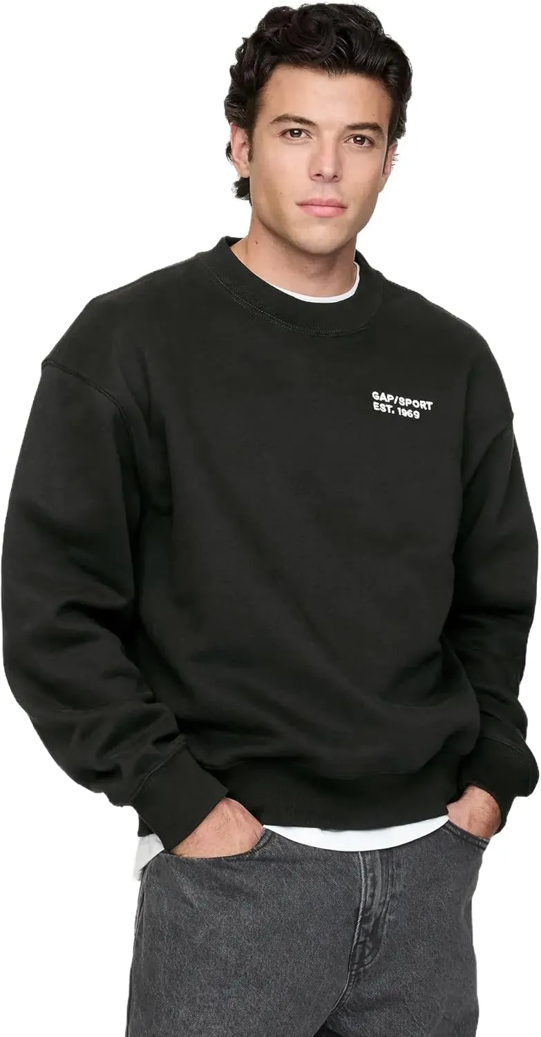 GAP Men's Mini Logo Crewneck Sweatshirt