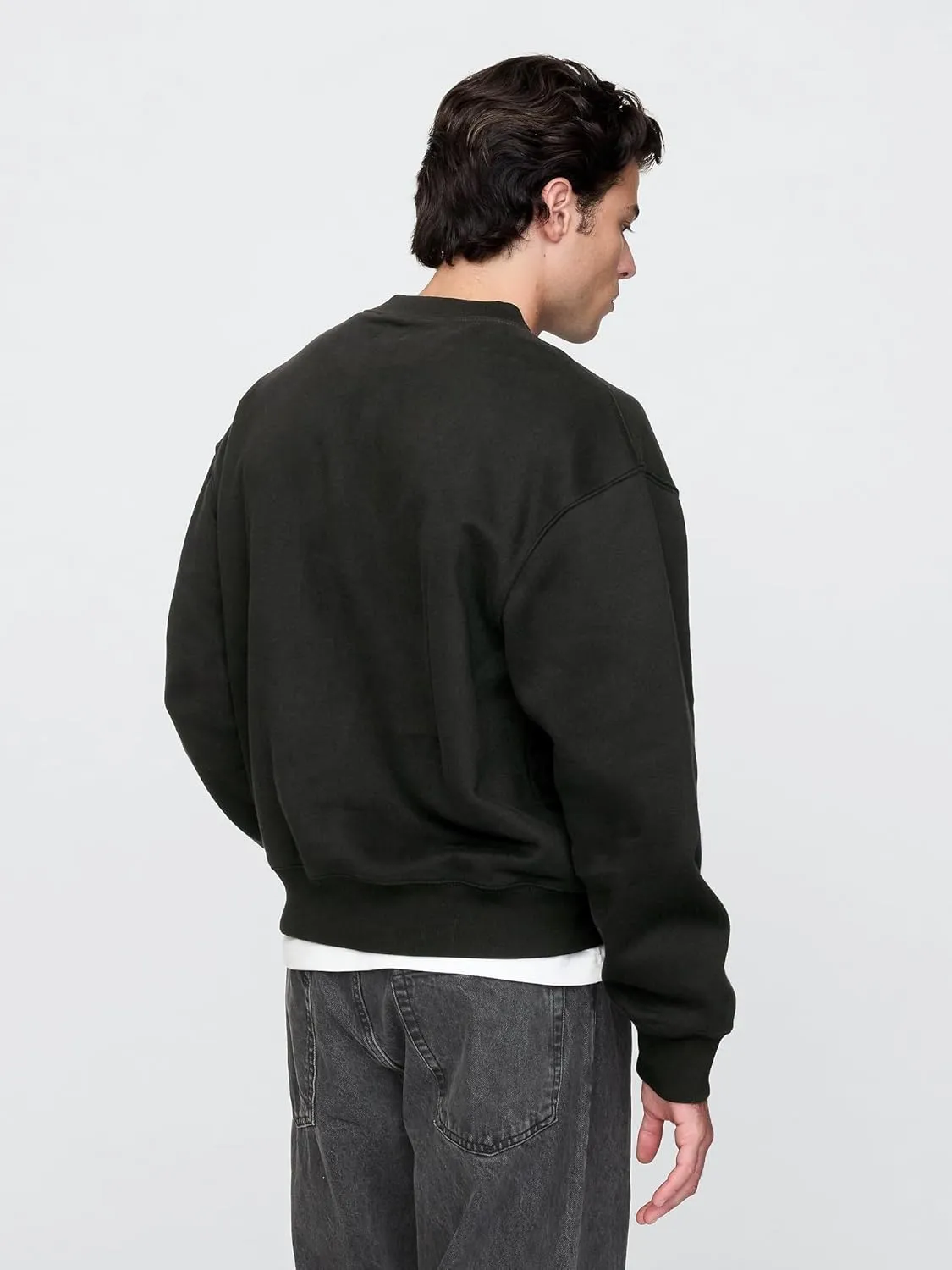 GAP Men's Mini Logo Crewneck Sweatshirt