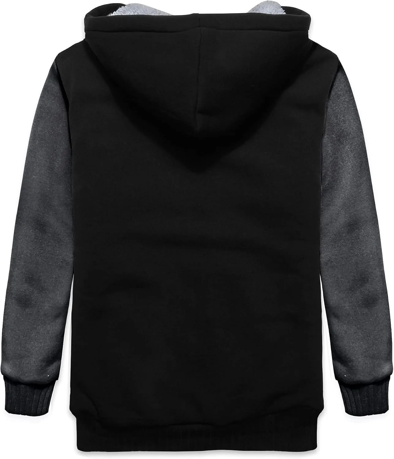 GEEK LIGHTING Boys Sherpa Lined Hoodie Kids Fleece Sweatshirt Full Zip Hooded Jacket