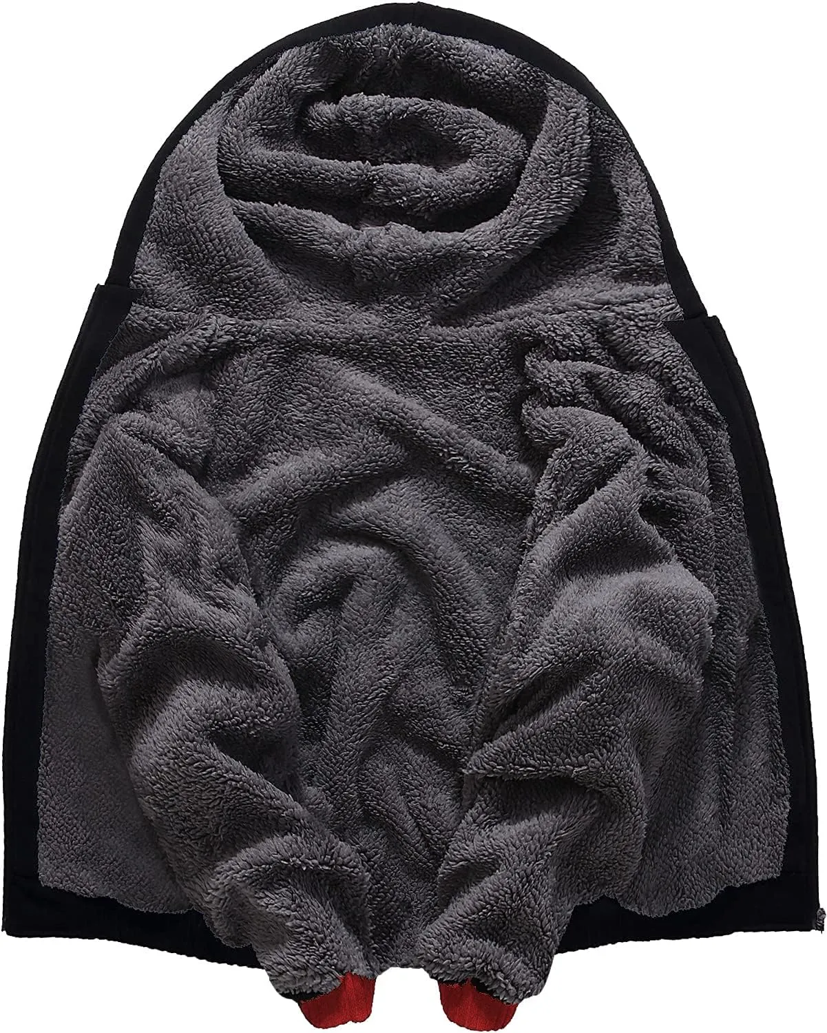 GEEK LIGHTING Boys Sherpa Lined Hoodie Kids Fleece Sweatshirt Full Zip Hooded Jacket