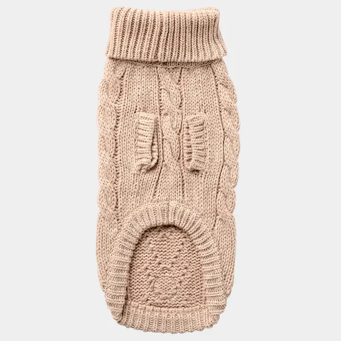 GF Pet Chalet Sweater Oatmeal For Dogs