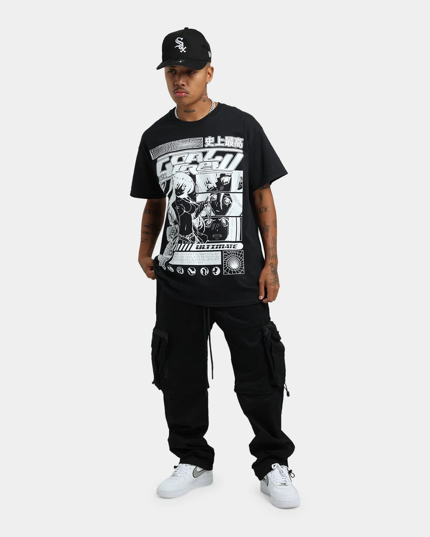 Goat Crew Original Anime Vintage T-Shirt Off Black