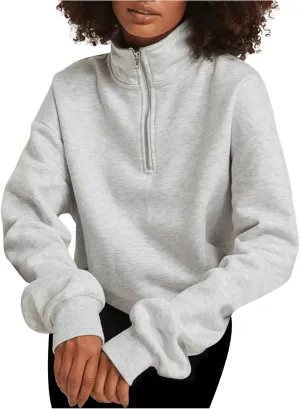 GORGLITTER Women's Notch Neck Sweatshirt Long Sleeves Pullover Tops