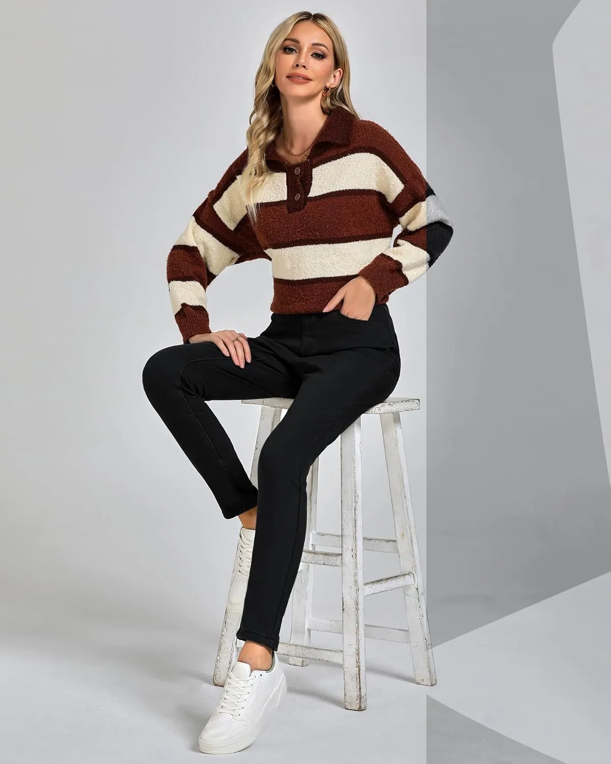 GRAPENT Jeans for Women High Waisted Pull On Fleece Lined Leggings Stretchy Denim Skinny Jeggings Thermal Winter Pants