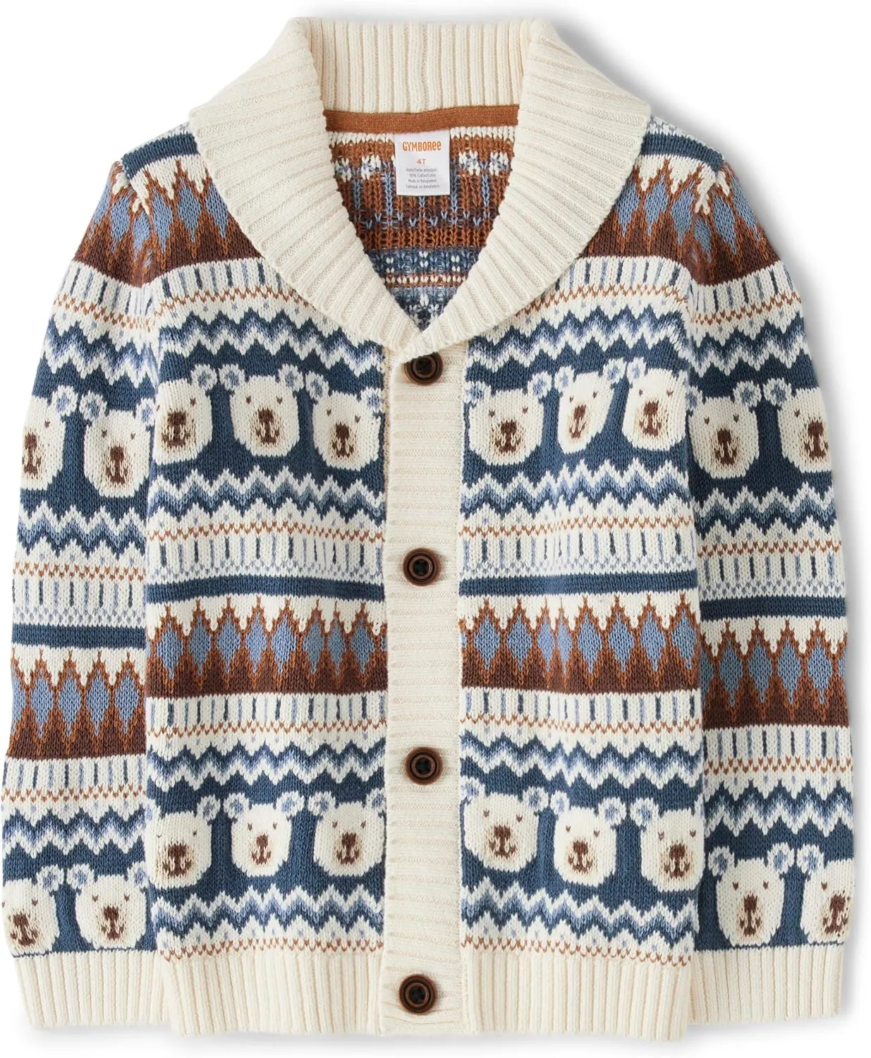 Gymboree Boys' and Toddler Long Sleeve Button Front Cardigan