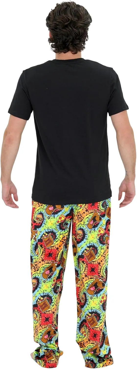 Handcraft Scooby Doo Pajamas for Men, 2 Piece Scooby Doo Pajama Pants & Shirt Loungewear Gift Box Set for Adults, Sizes S-XL