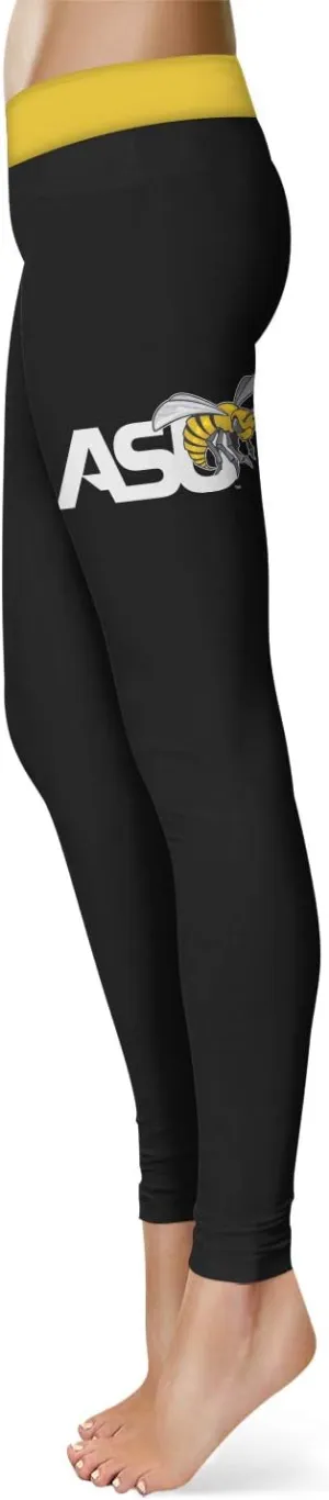 High Waist Women's Leggings with Design and Logo on Thigh - Four Way Stretchy Fabric Perfect for Workout and Sports Day
