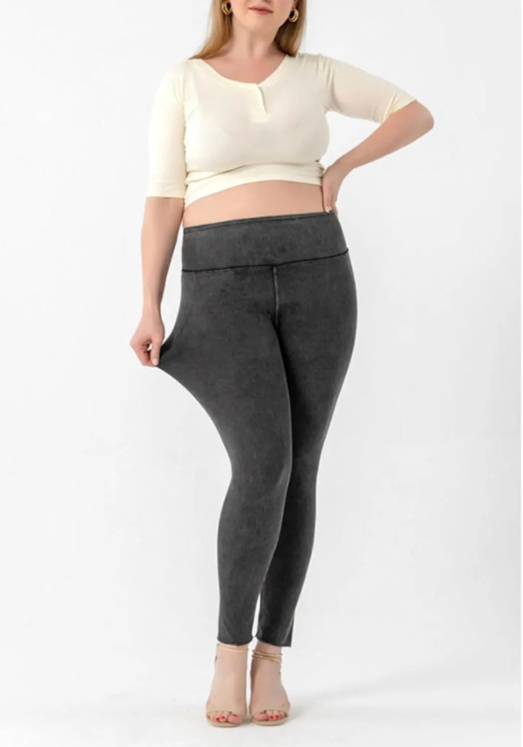 High Waisted Skinny Butt Lifting Jeans Leggings Tummy Control Jeggings for Women with Pockets