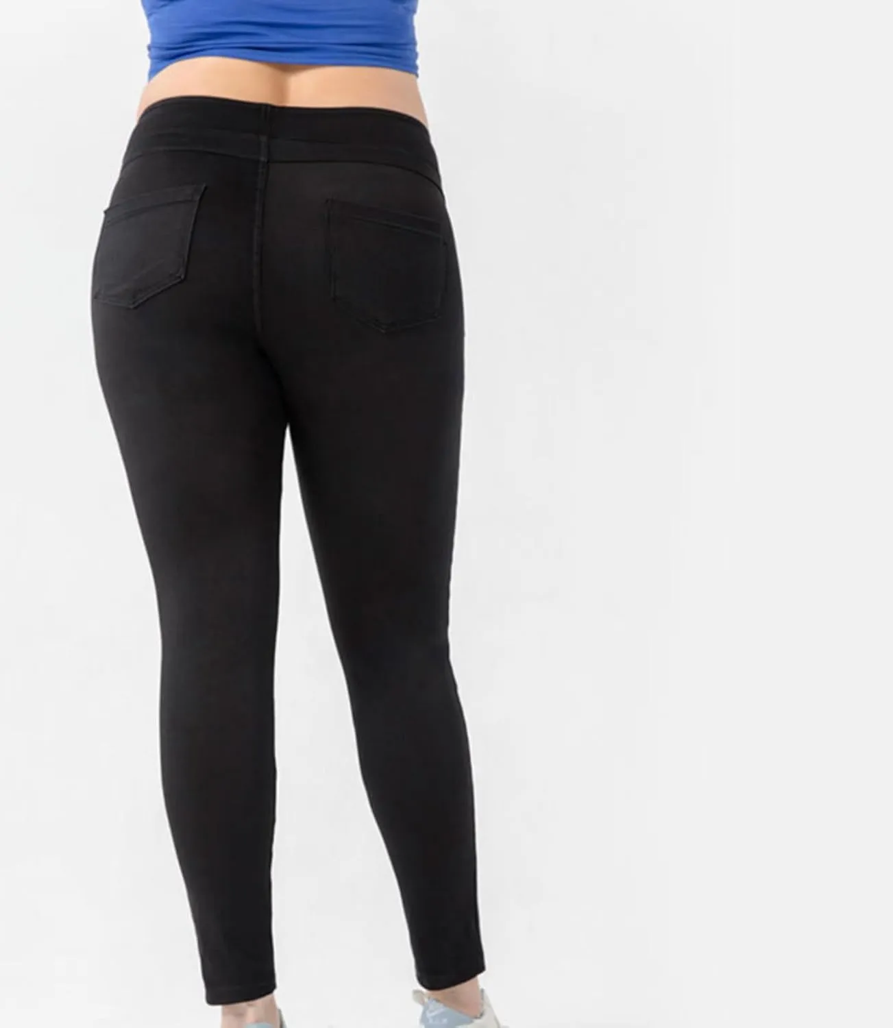 High Waisted Skinny Butt Lifting Jeans Leggings Tummy Control Jeggings for Women with Pockets