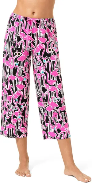 HUE Womens Summer Vacation Pajama Separates, Soft, Whimsical Print PJs with Tropical Beach Themes, Flip Flops, Cocktails