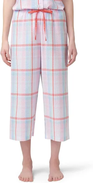 HUE Women's Summer Vacation Pajama Separates, Soft, Whimsical Print Pjs with Tropical Beach Themes, Flip Flops, Cocktails