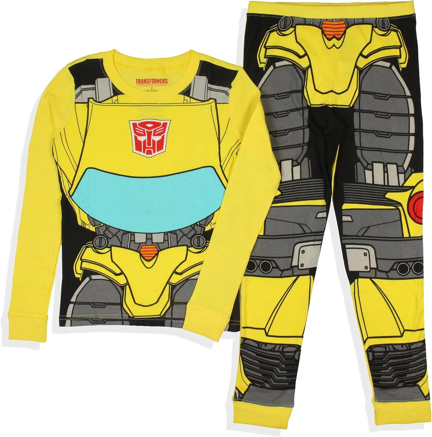 INTIMO Boy's Pajama Set Sleepwear Classic Cartoon Character Tight Fit Long Sleeve Sleep Loungewear