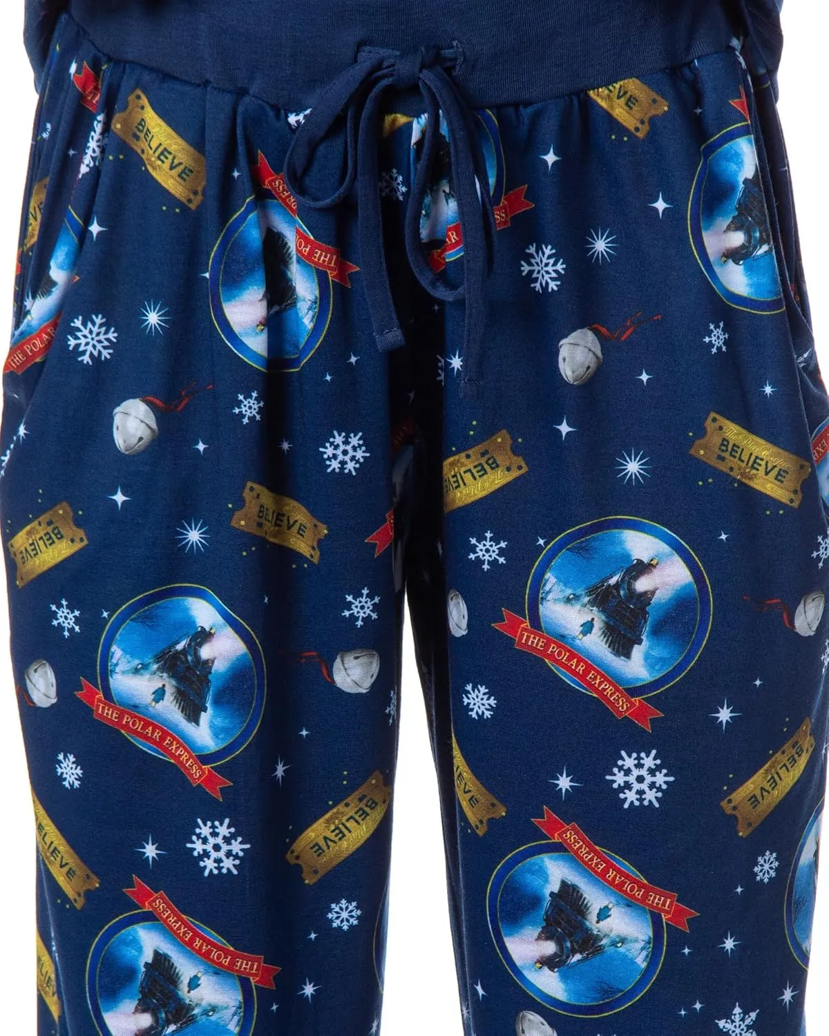 INTIMO The Polar Express Womens' Train Movie Film Sleep Jogger Pajama Set