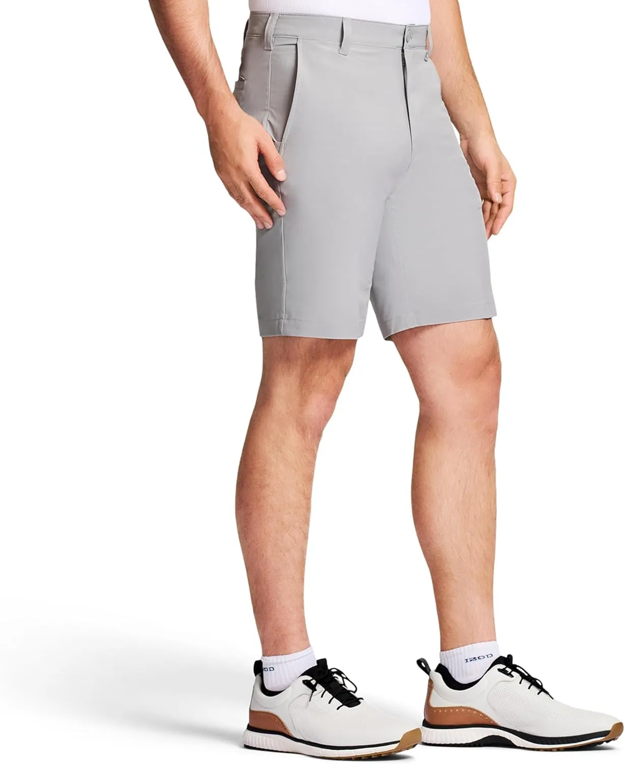 IZOD Men's Golf 9.5" Swingflex Stretch Straight Fit Short