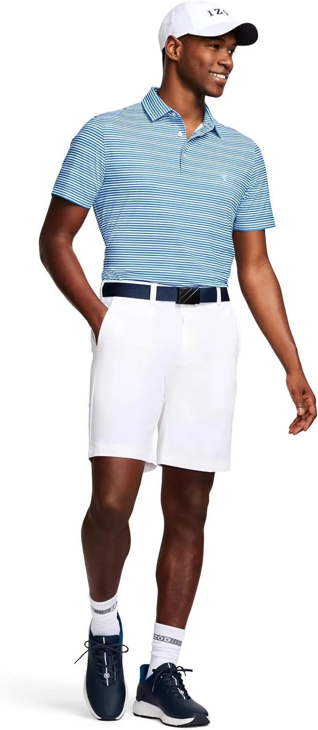 IZOD Men's Swingflex Straight-fit Stretch Golf Shorts, 9.5-inch Inseam