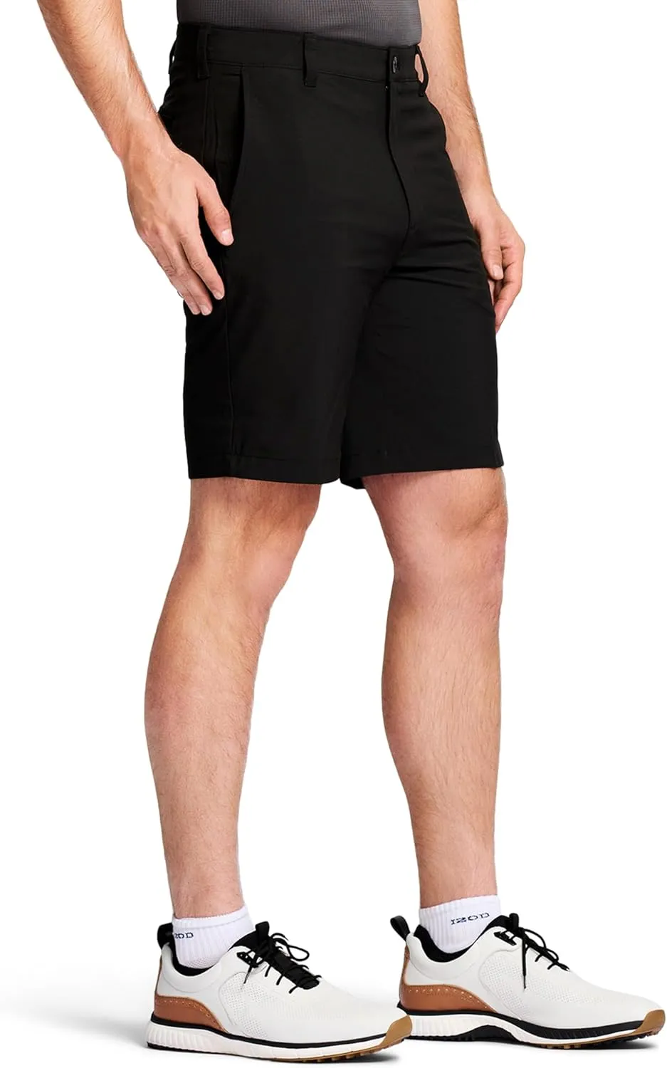 IZOD Men's Swingflex Straight-fit Stretch Golf Shorts, 9.5-inch Inseam