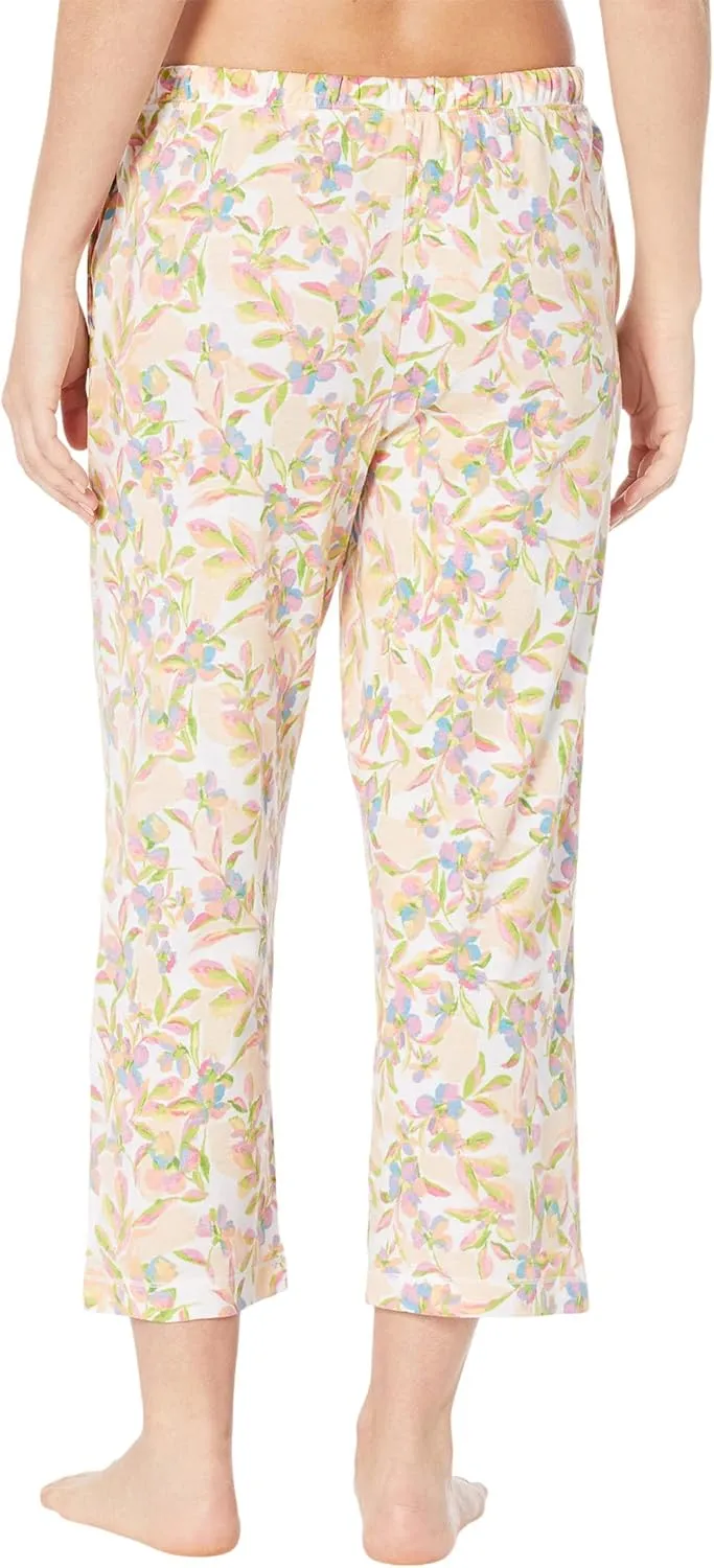Karen Neuburger Women's Short Sleeve Girlfriend Capri Pj Set