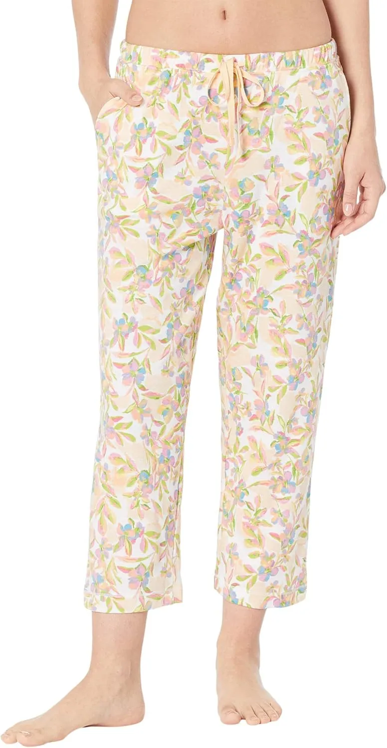 Karen Neuburger Women's Short Sleeve Girlfriend Capri Pj Set