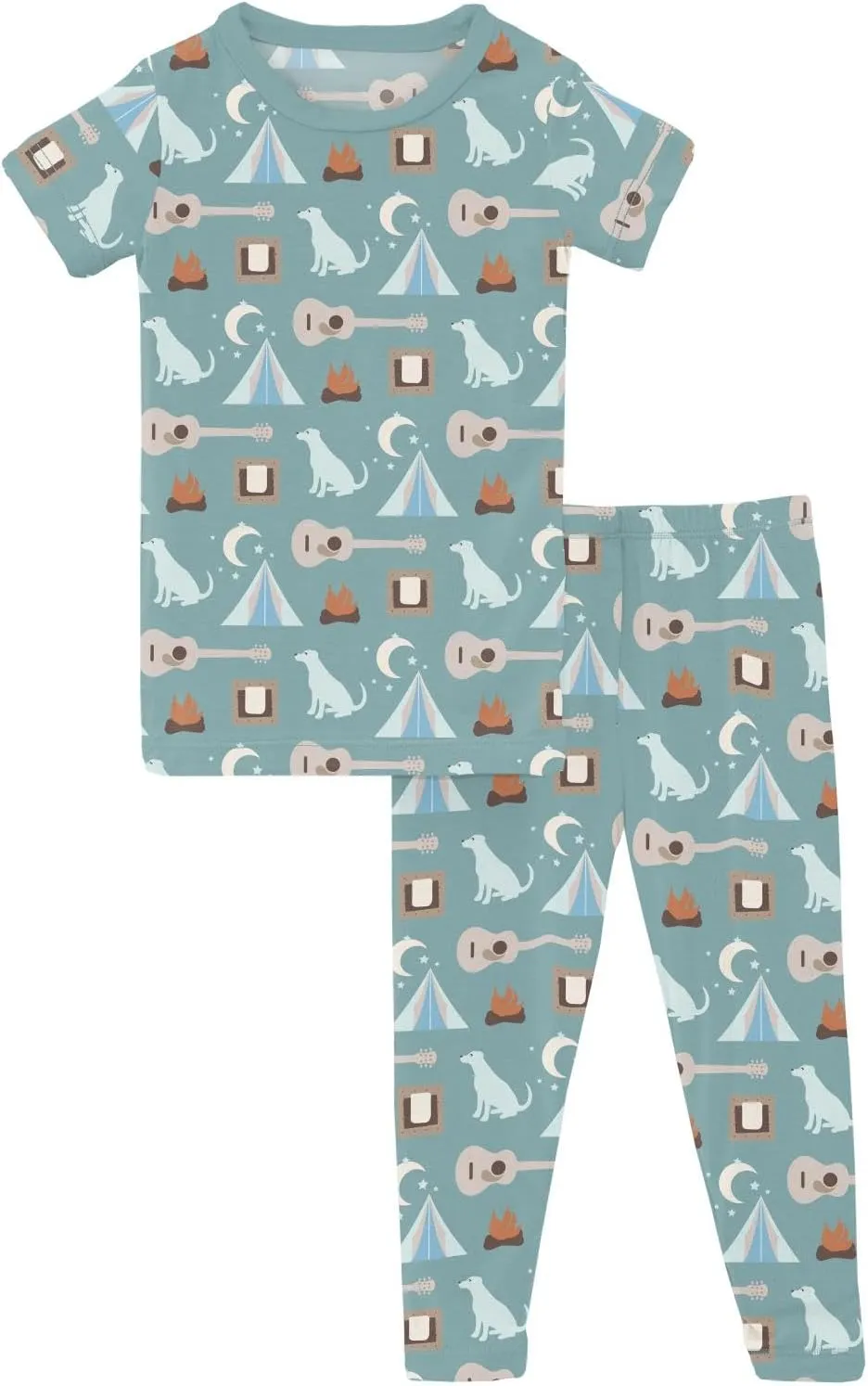 KicKee PJ Sets from our Year Round Celebration Collection, Matching Top and Bottom Sleepwear Set, Babies and Kids Pajama Set