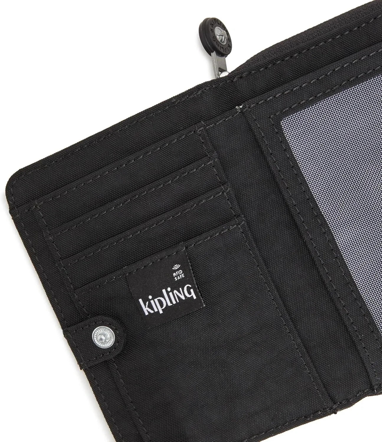 Kipling Women's Money Love, RFID Anti-Hacker Technology, Polyester Zip Closure Wallet