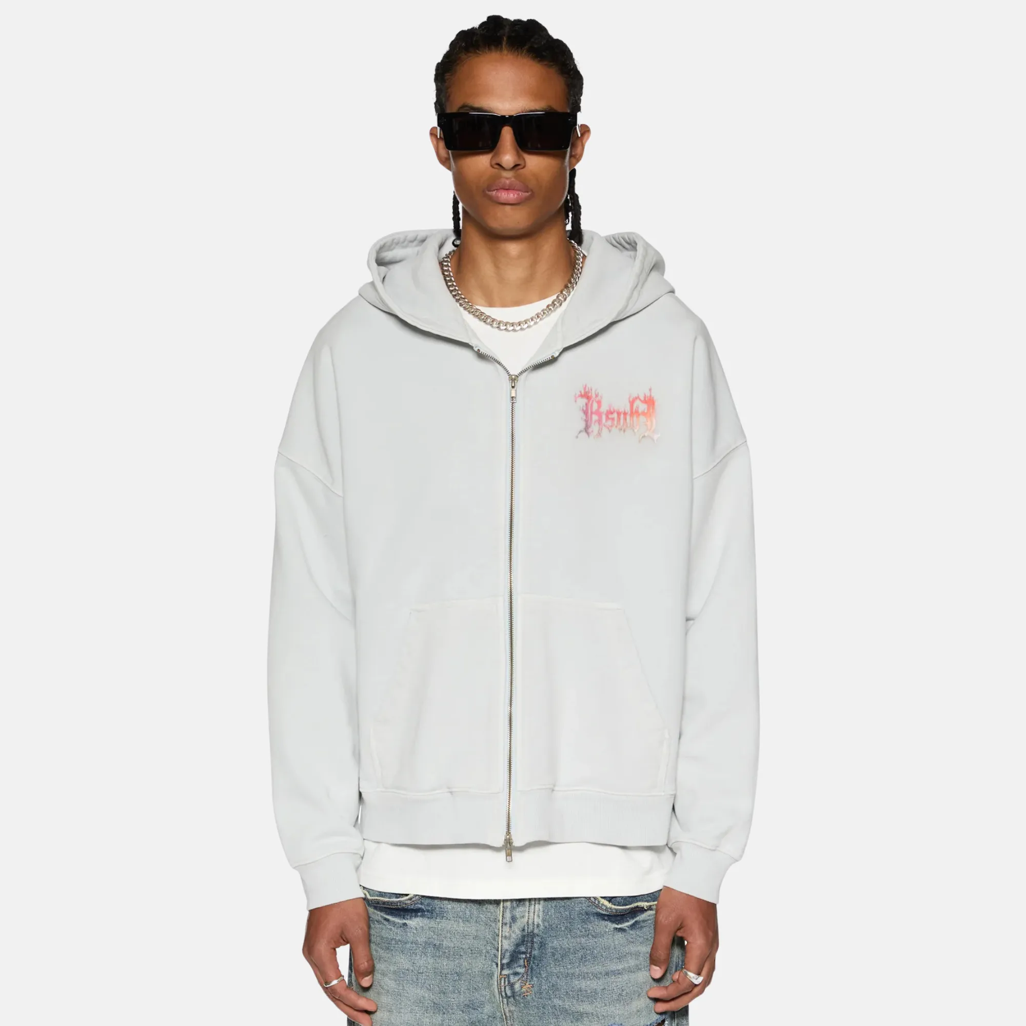 Ksubi Fuego Ekcess Zip Thru Hoodie Painted