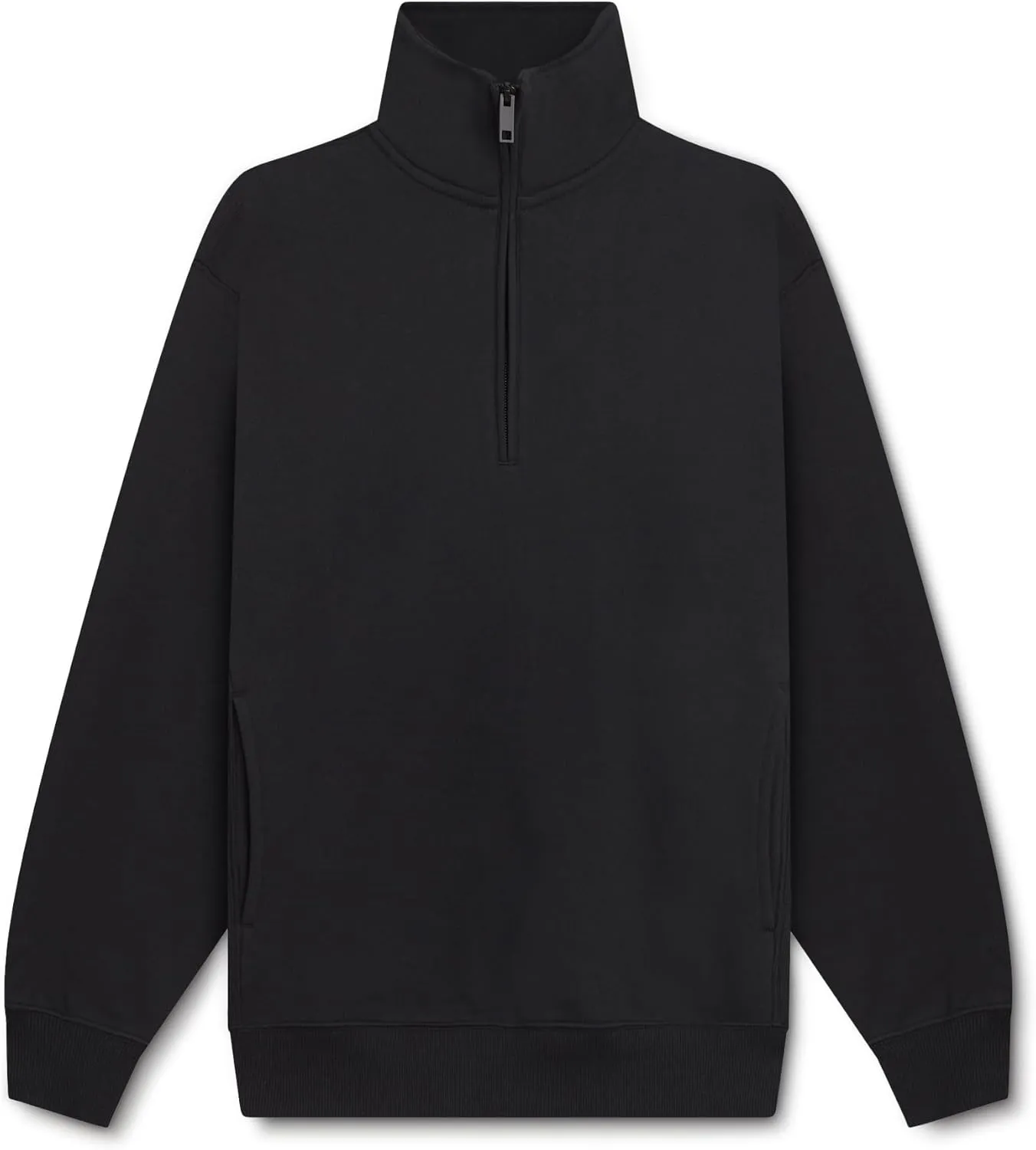KUT & SO Oversized Quarter Zip Sweatshirt Fleece  Zip Pullover Sweater for Women
